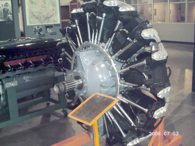 Wright Cyclone Radial Engine on stand