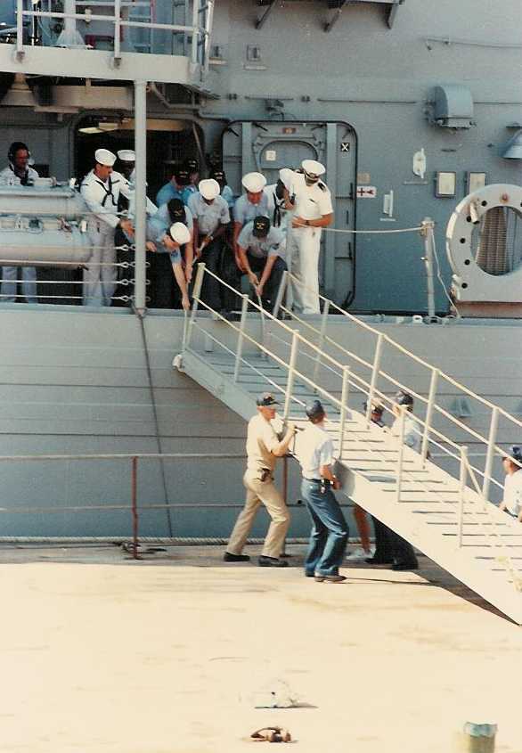 USS CARR (FFG-52) at Harbor Island, Tampa, FL