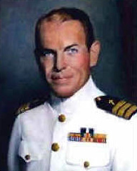 Painting of CDR George Rentz, USN, CHC