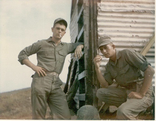 Frank Fisher and USMC buddy