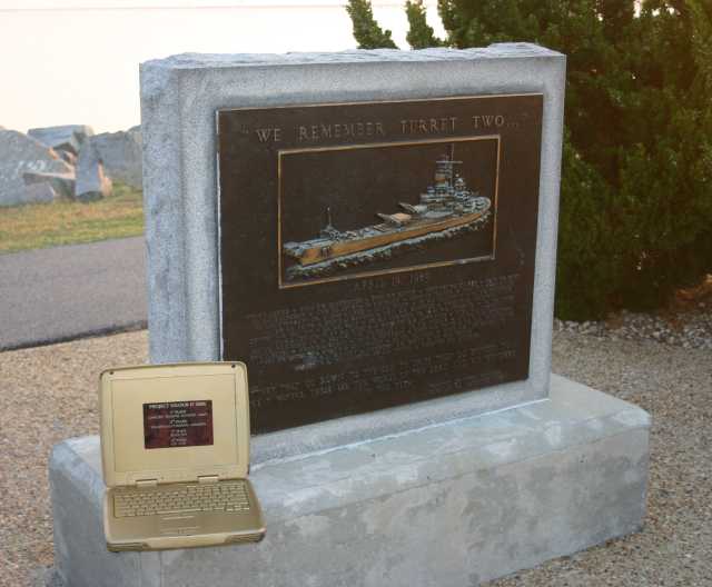 MEGEN at the Norfolk Memorial for the USS IOWA Turret Crew