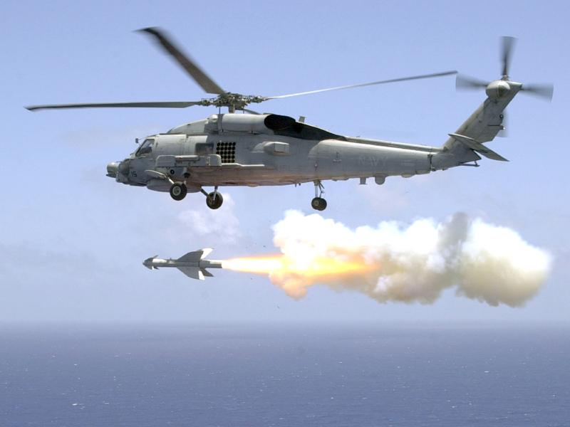 SH-60 Launching Penguin ASM