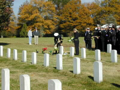 USS COLE Service at Arlington Cemetery